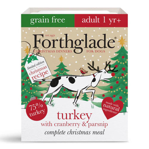 Forthglade Turkey, Cranberry & Parsnip Grain Free Christmas Dinner For Dogs 395g