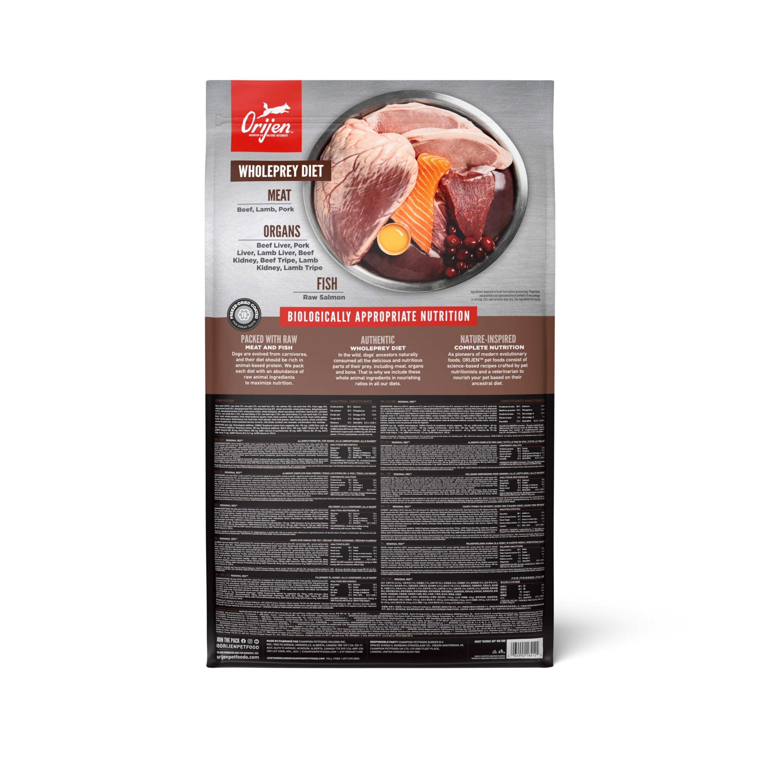 Orijen Regional Red Dog Food 