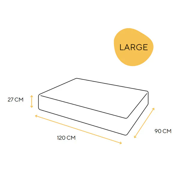 Fantail Origin Mattress Epic Grey Dog Bed 