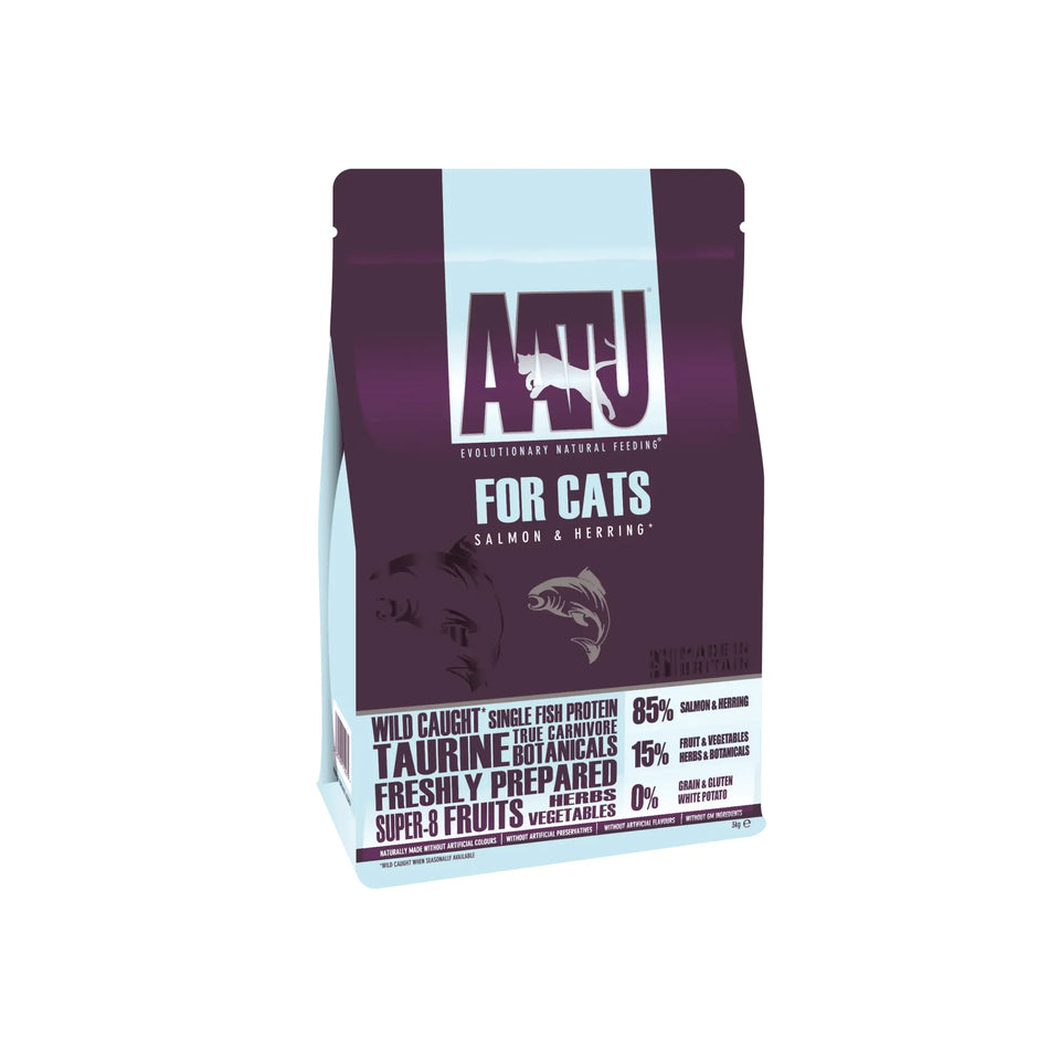 AATU 85/15 Salmon & Herring Dry Cat Food