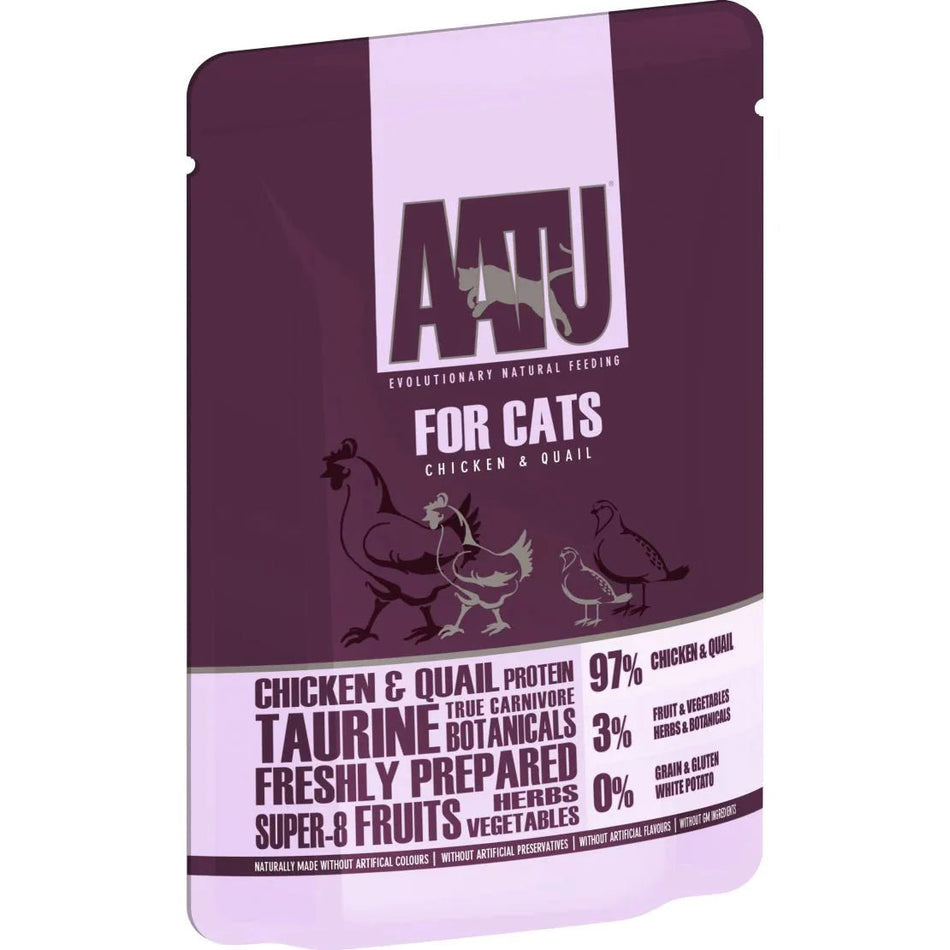 AATU Chicken & Quail Wet Cat Food x10