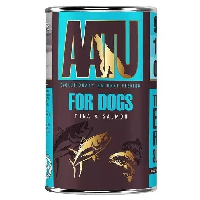 AATU Tuna & Salmon Wet Dog Food x6