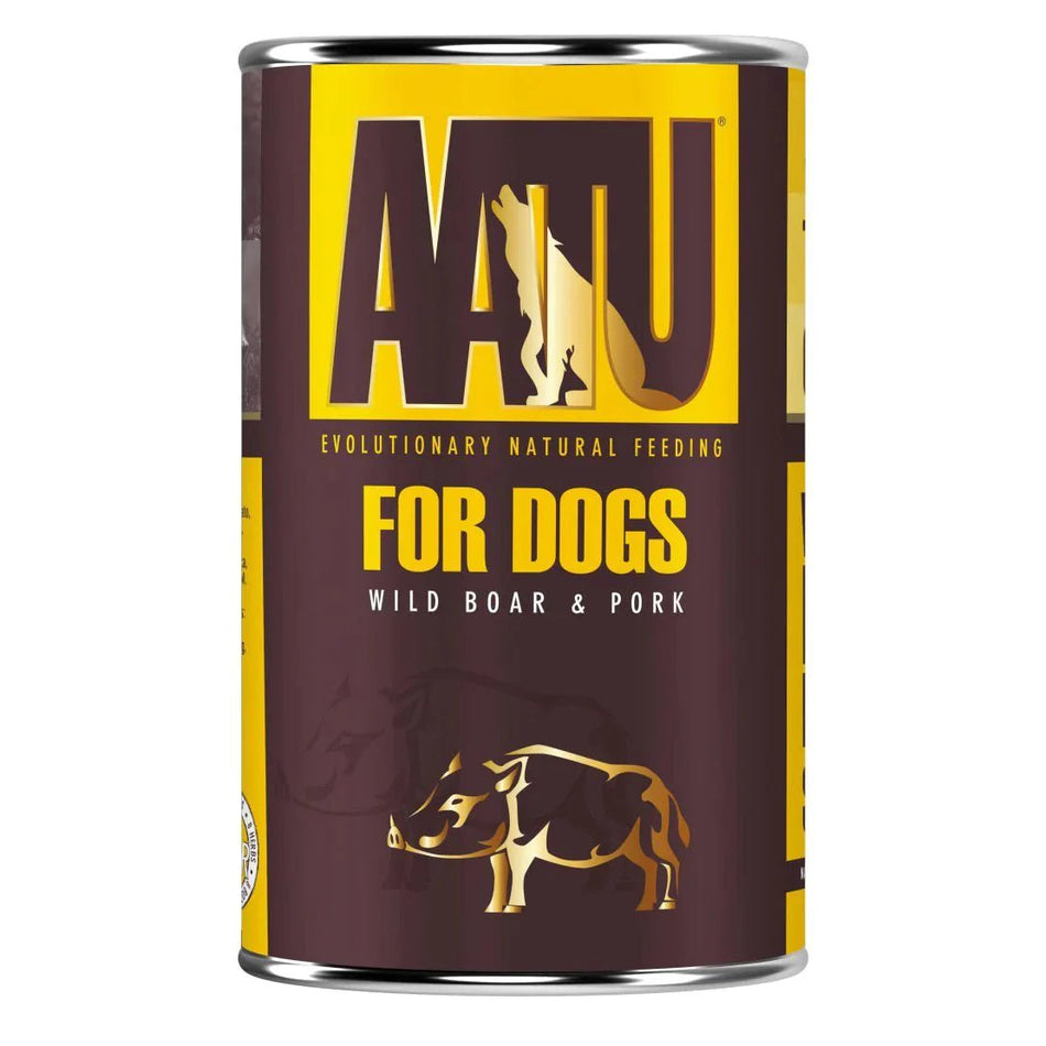 AATU Wild Boar & Pork Wet Dog Food x 6