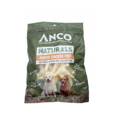 Anco Naturals Chicken Feet Puffed