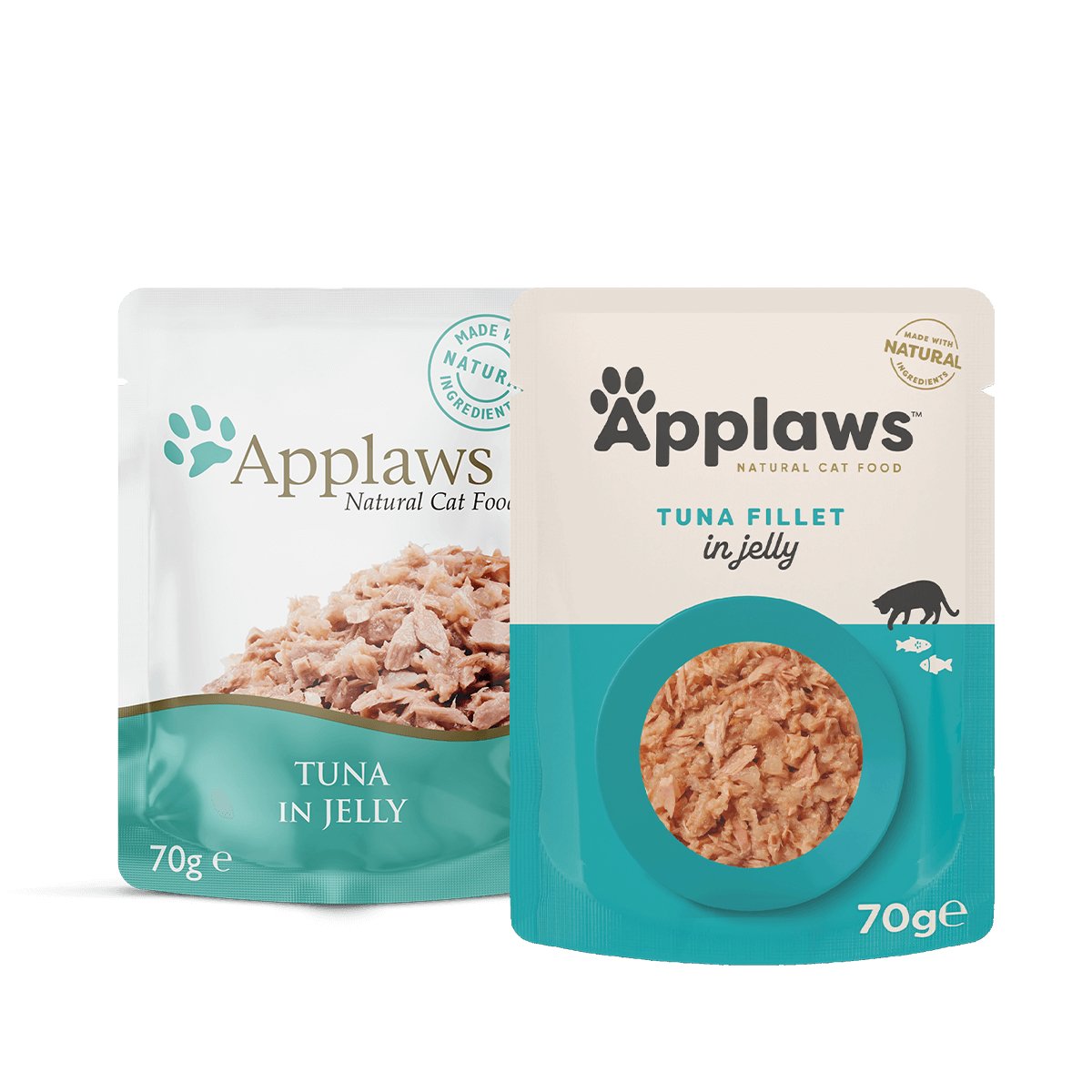 Applaws Tuna Fillet in Jelly Cat Pouches 70g