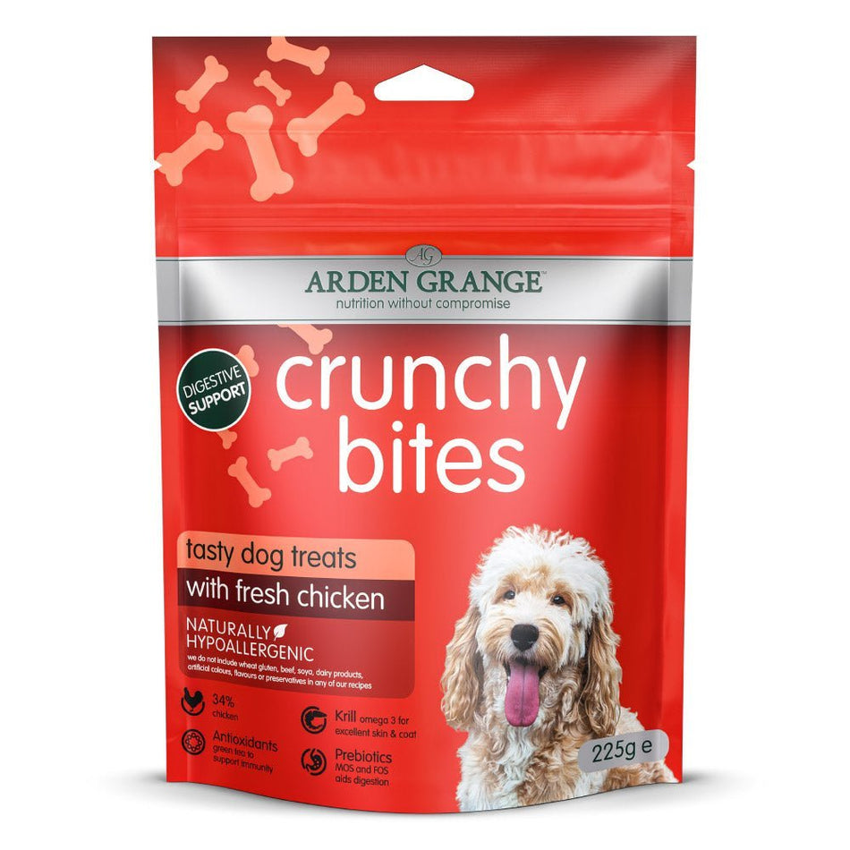 Arden Grange Crunchy Bites with Fresh Chicken 225g