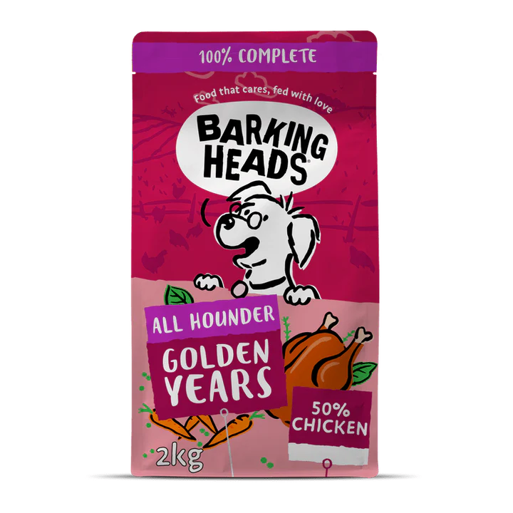 Barking Heads Golden Years Chicken Dry Dog Food - All Hounder 