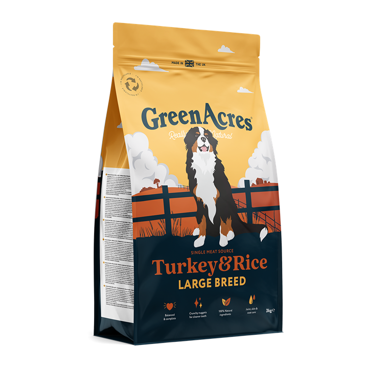 GreenAcres Large Breed Adult Turkey & Rice Dog Food