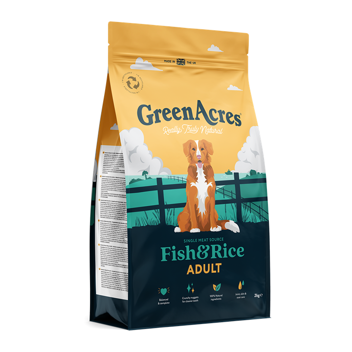 GreenAcres Adult Fish & Rice Dog Food 