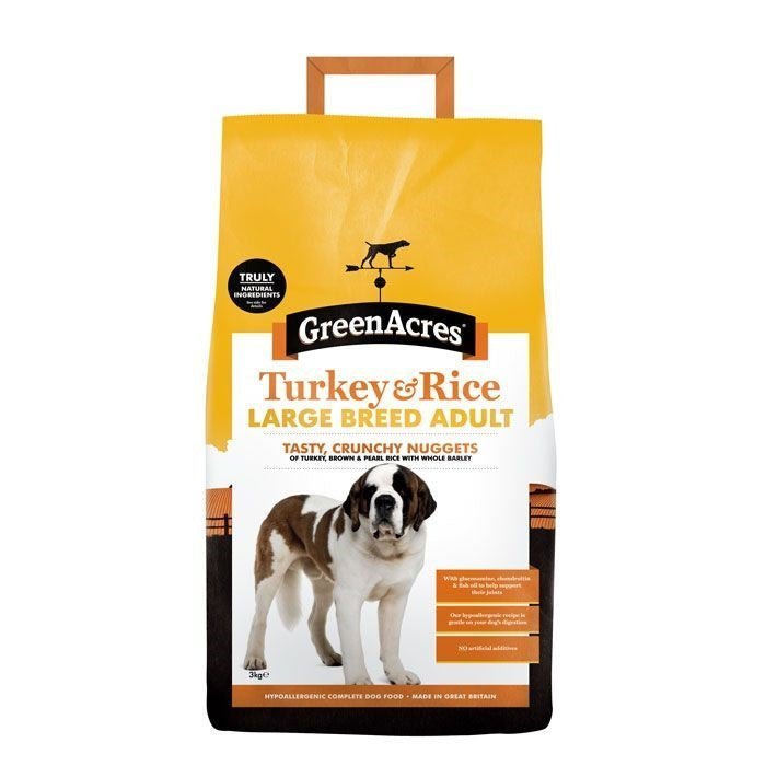 GreenAcres Large Breed Adult Turkey & Rice Dog Food