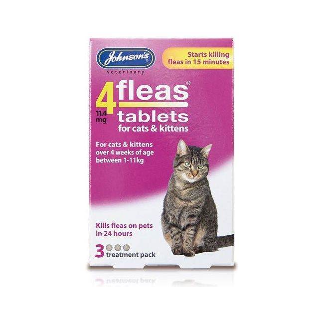 Johnson's 4Fleas Cat and Kitten Flea Tablets