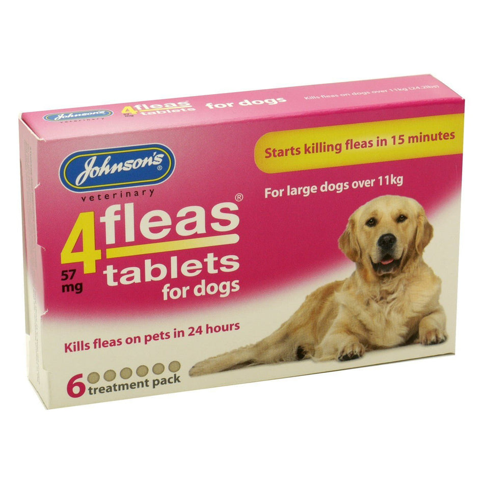 Johnson's 4Fleas Flea Tablets For Large Dogs (Over 11kg)