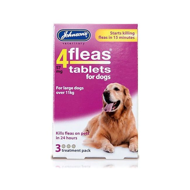 Johnson's 4Fleas Flea Tablets For Large Dogs (Over 11kg)