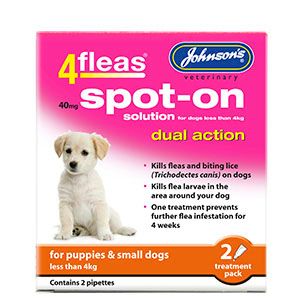 Johnson's 4Fleas Spot On For Dogs 2 pack