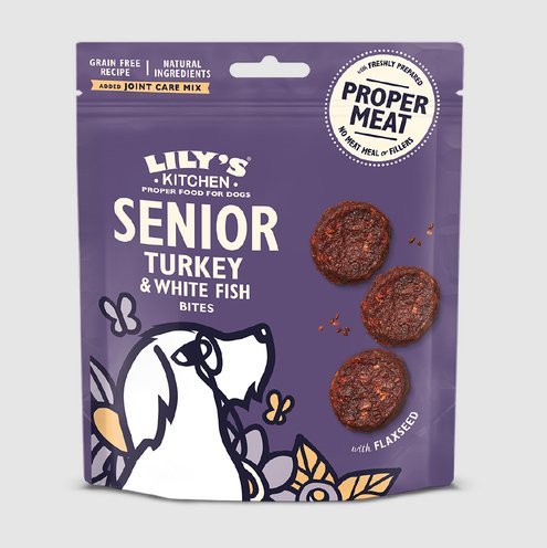 Lilys Kitchen Senior Turkey and White Fish Bites 70g