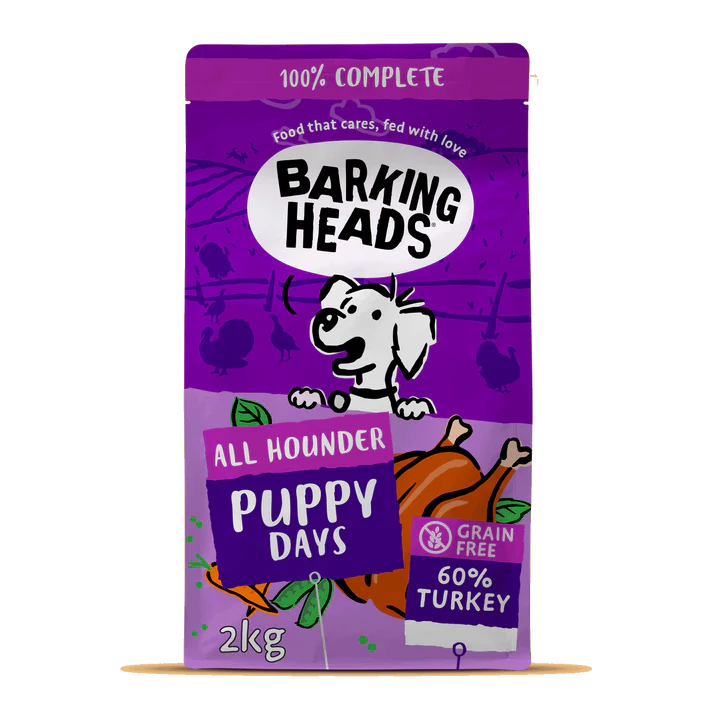 Barking Heads Puppy Days Turkey Dry Dog Food - All Hounder 