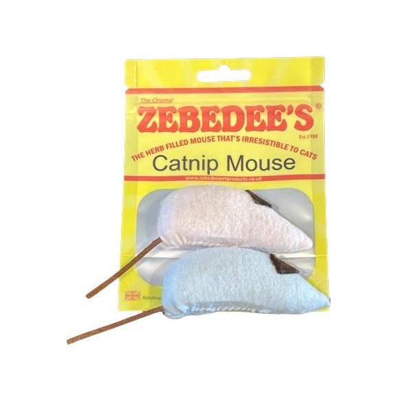 The Original Zebedee Catnip Mouse - Twin Pack