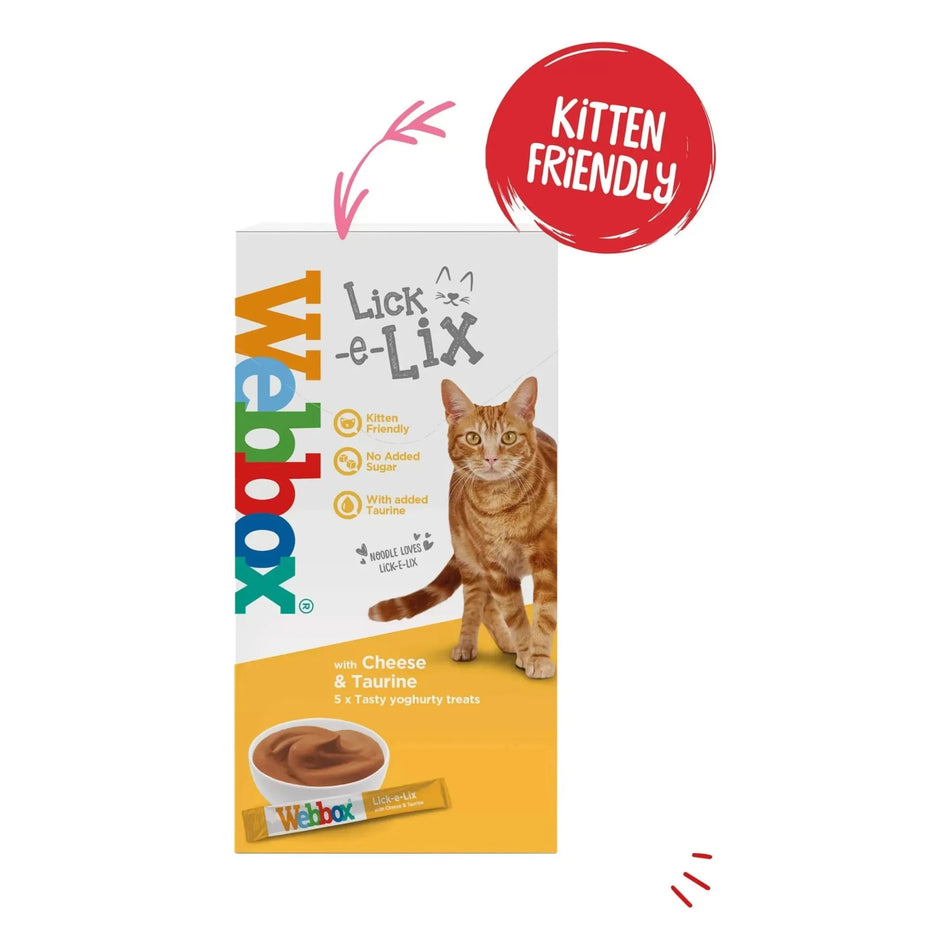 Webbox Lick-e-Lix Cheese & Taurine Cat Treats