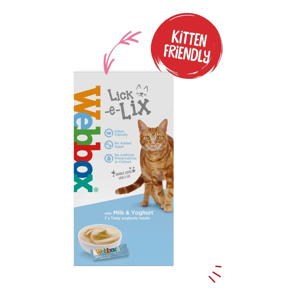 Webbox Lick-e-Lix with Milk & Yoghurt Cat Treats