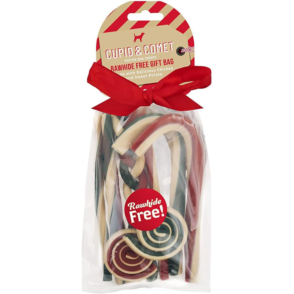 Cupid & Comet Rawhide Free Christmas Dog Bag 280g