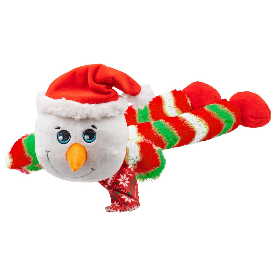 Frosty Friends Festive Snowman Fluffy Legs Dog Toy