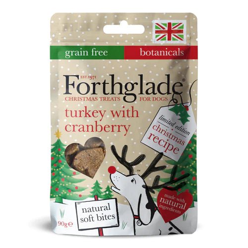 Forthglade Limited Edition Natural Soft Bite Treats with Turkey & Cranberry 90g